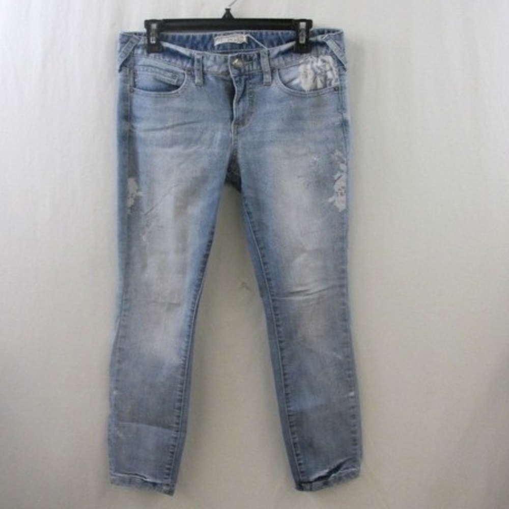 20%OFF NWT FREE PEOPLE  Floral Skinny Jeans - Picture 2 of 6